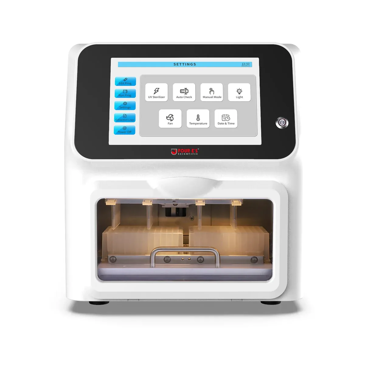 MultiEX 032 mid-throughput automated nucleic acid extraction system with 10-inch touchscreen